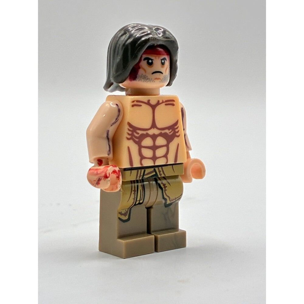Custom Lego Compatible Rambo Minifigure w/ Bow - Picture 2 of 5